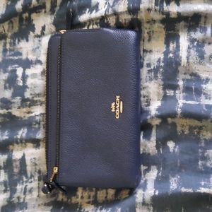 Coach Navy Wristlet, NWOT